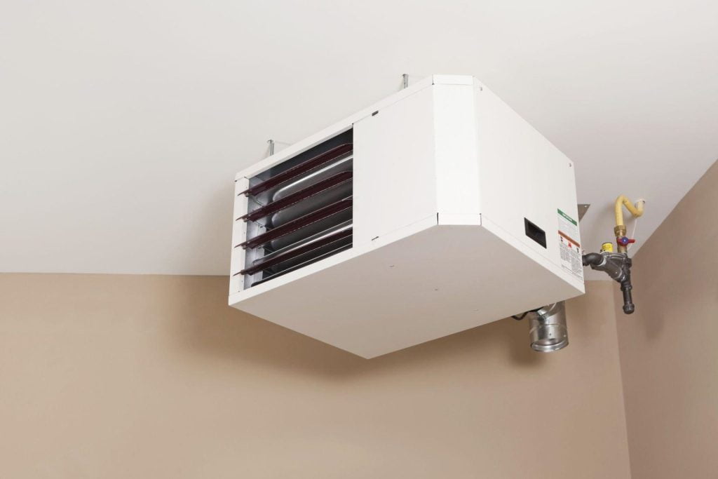 garage heater installation