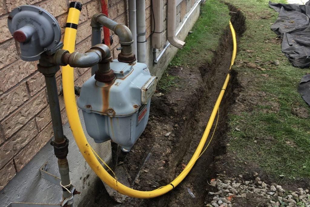 gas lines installation